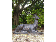 Cast Iron Laying Stag
