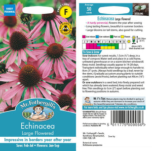 Mr Fothergills Echinacea Large Flowered 50 Seeds