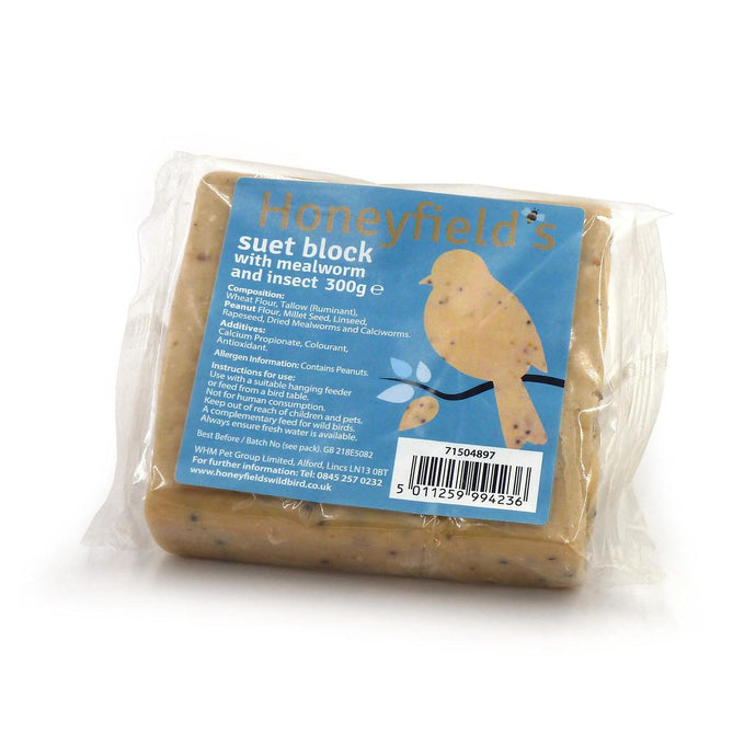 Honeyfields Suet Block with mealworm and insect