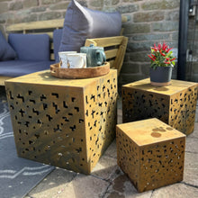Load image into Gallery viewer, Corten Steel Cubes (3 sizes)