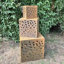 Load image into Gallery viewer, Corten Steel Cubes (3 sizes)
