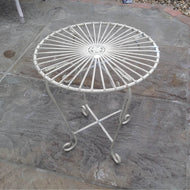 White curly side table