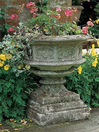 Haddenstone Gothic Urn and Base