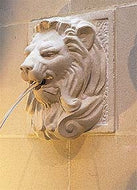Haddenstone Lion Wall Mask Fountain