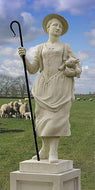 Haddenstone Shepherdess Statue