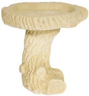 Willowstone Walnut Log Bird Bath